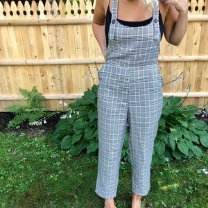 Plaid Vintage Overall Jumpsuit
